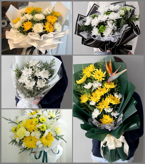 广东梅州市五华县梅林镇黄砂村白事花束代送
